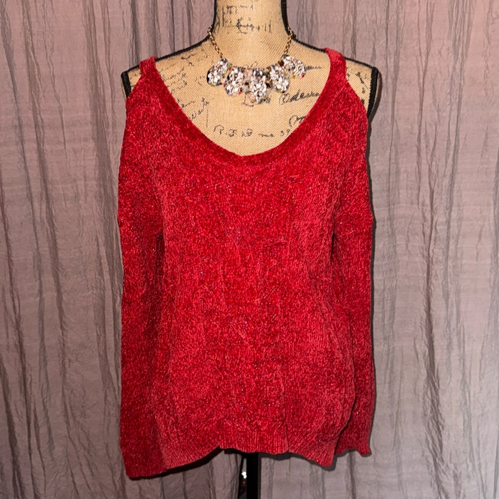 Red sweater from candies